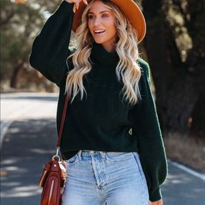 Green sweater